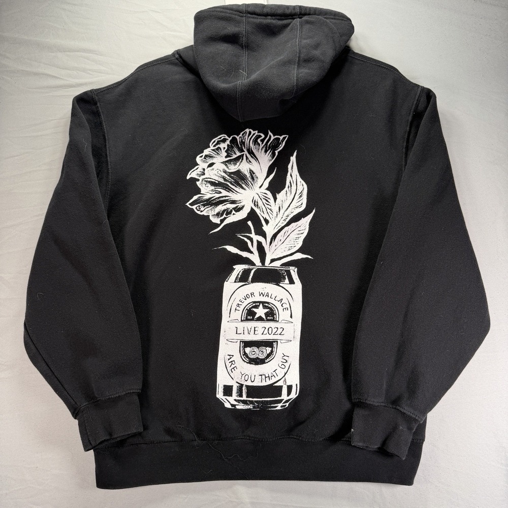 Trevor Wallace Hoodie Mens Large Black Pullover Sweatshirt 2022 Are You That Guy
